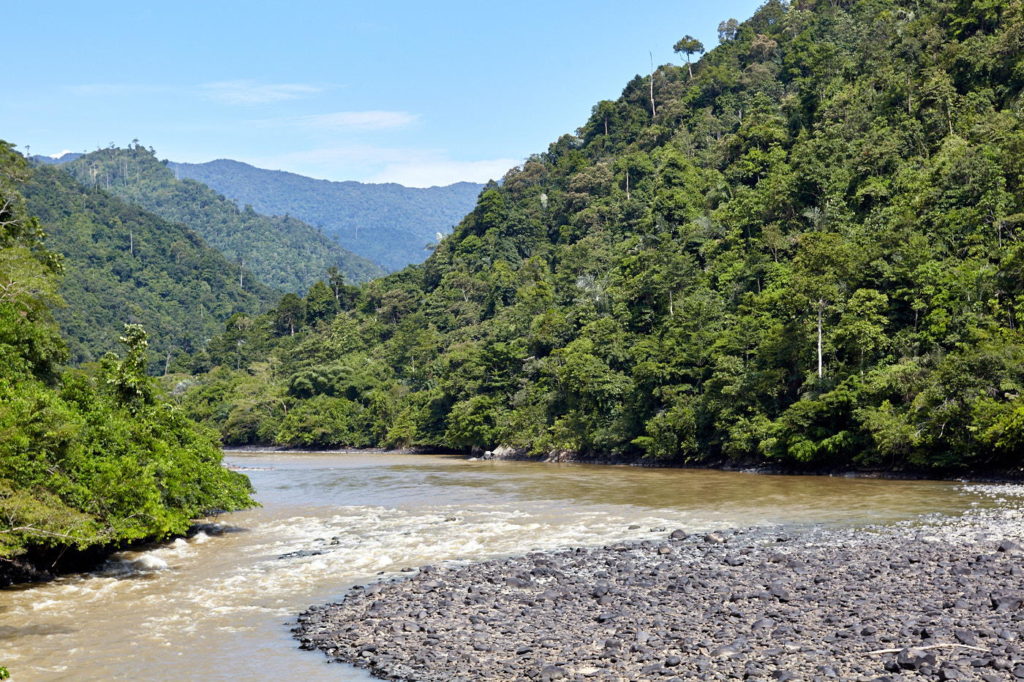 beautiful landscape featuring the Pada River, Borneo