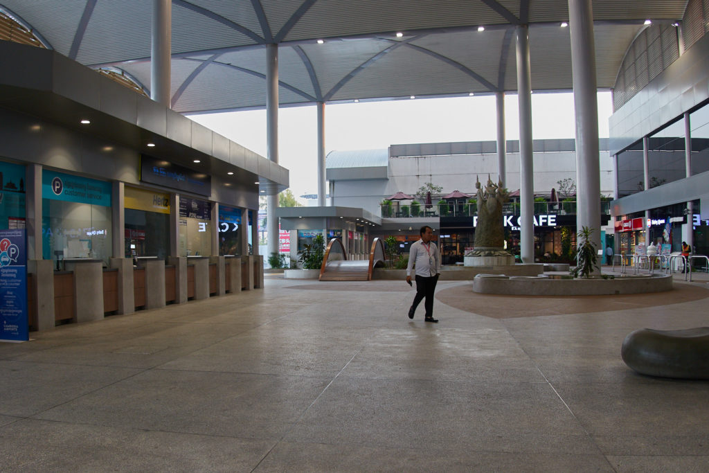 The arrivals area