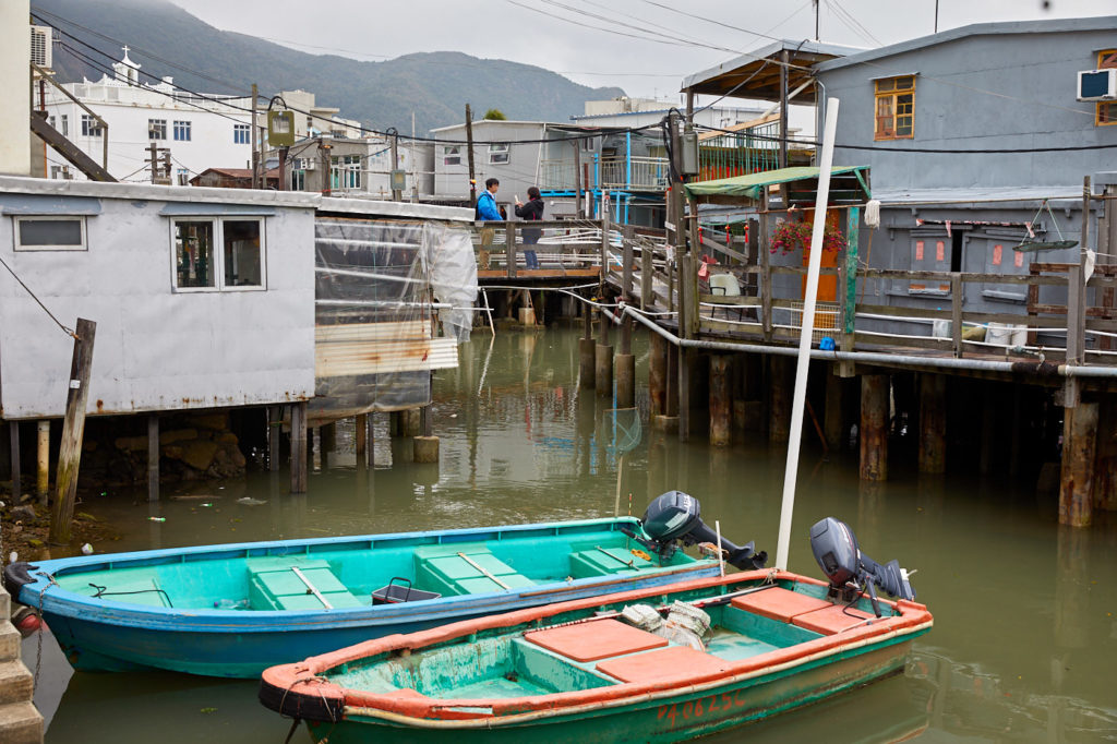 fisherman's houses built above the water