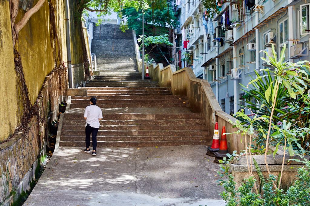 The backstreets of old Hong Kong