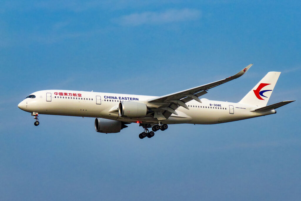 China Eastern from Shanghai to Barcelona