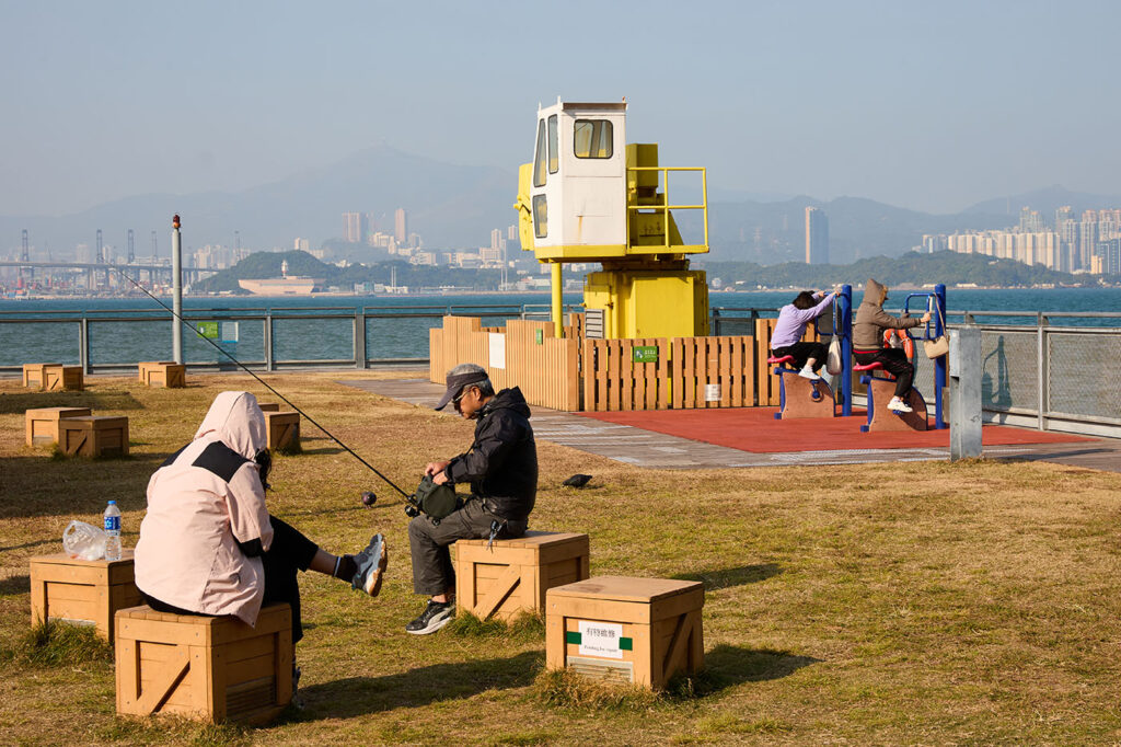 On the waterfront, Hong Kongs promenade walk