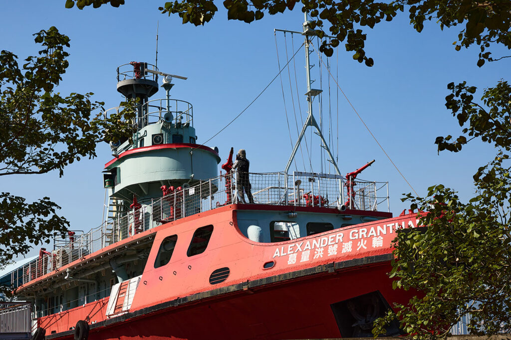 On the waterfront Alexander Grantham fireboat