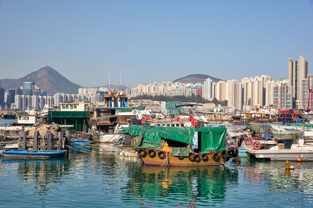 On the waterfront Shau Kei Wan typhoon shelter